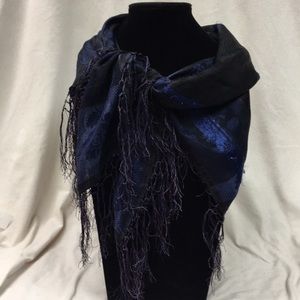 Black and Blue Scarf